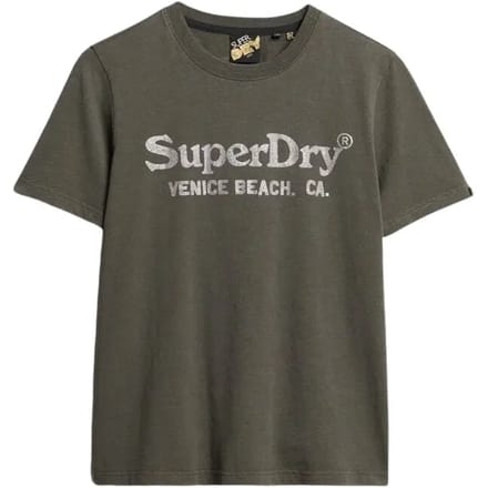 Superdry METALLIC VENUE RELAXED TEE Dames - Maat S