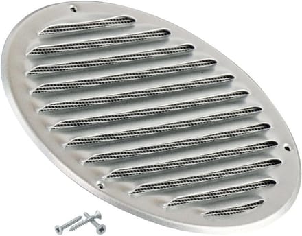 Rond Ventilatierooster 160mm - Verzinkt - Insectengaas - Luchtrooster