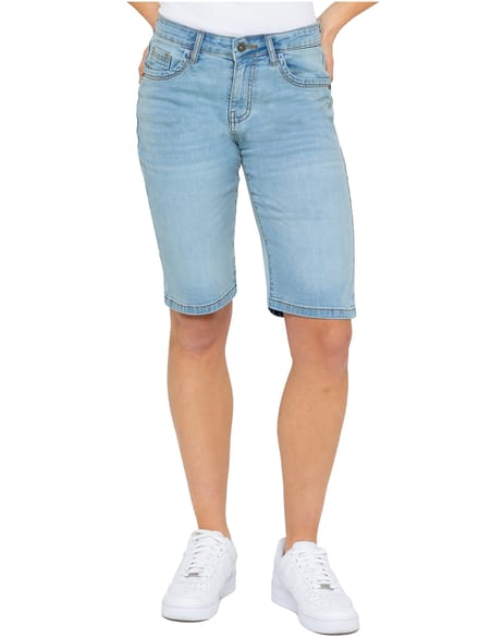 Enzo | Lange Denim Shorts voor dames