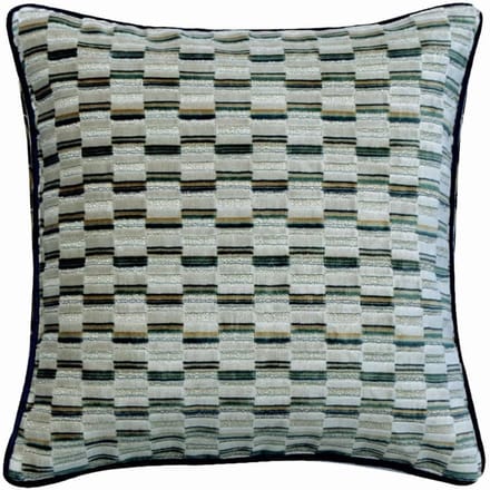 Decoratieve Kussenhoes - Sierkussenhoes Jacquard - Woonkamer Decoratie - 100% Handgemaakt - 60 x 60 cm - Blauw