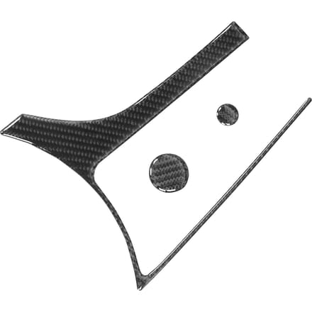 3 stuks Koolstofvezel Interieur Multimedia Box Frame Knop Cover Geschikt voor Mazda MX5 ND Roadster ND black
