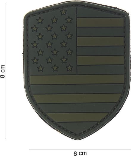 101 Inc Embleem 3D Pvc Schild Usa Groen  10013