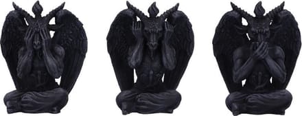 Nemesis Now Beeld/figuur Three Wise Baphomet Zwart