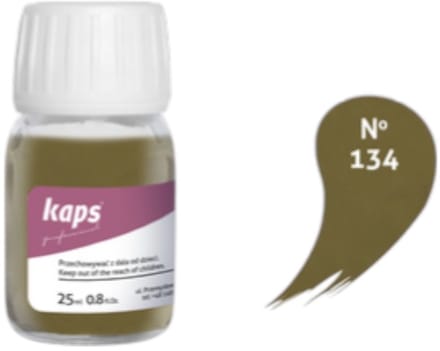 Kaps super color leer & kunstleer verf inc.cleaner - (134) Olijfgroen - 25ml