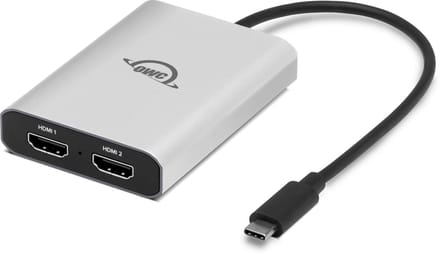 OWC USB-C naar Dual HDMI 4K Display Adapter met DisplayLink - Geschikt voor M1/M2/M3/M4 Macs en PC