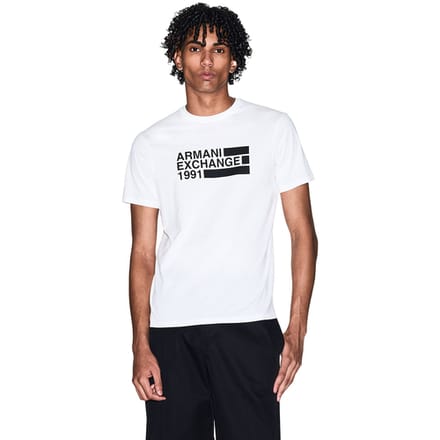 Armani Exchange Xm002788_af10356 T-shirt Met Korte Mouwen Wit S Man