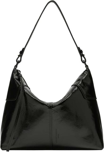 Leren Hobo Schoudertas met Distressed Look