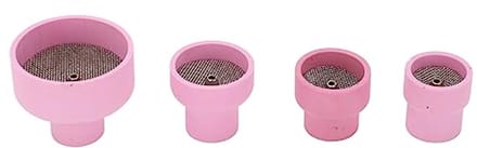 Roze Keramische TIG Cup Kit Set 12# 14# 16# 24# 2.4mm Binnendia