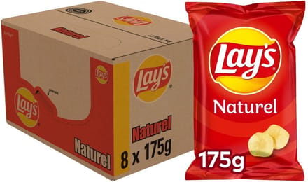 Lay's Naturel - Chips - 8 x 175 gram