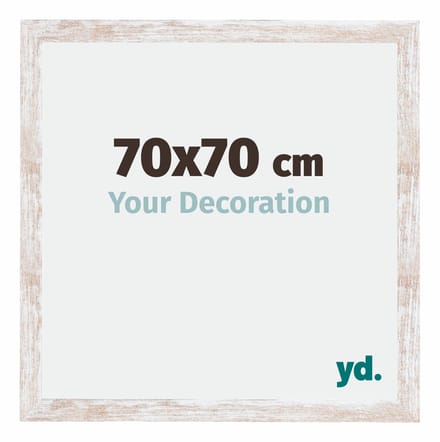 Your Decoration - Fotolijst 70x70 cm - MDF - White Wash - Catania