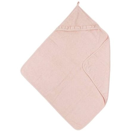 Meyco Baby Ruffle badcape - soft pink - 80x80cm