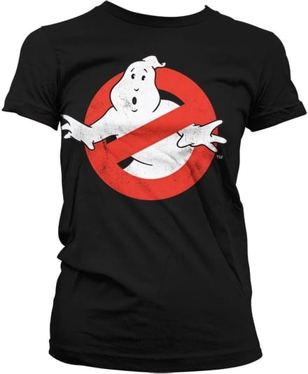 Ghostbusters Dames Tshirt -XL- Distressed Logo Zwart