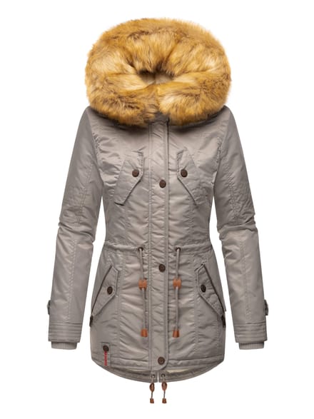 Navahoo Dames Winterjas B399 – Warm, Waterafstotend & Met Afneembare Bontkraag