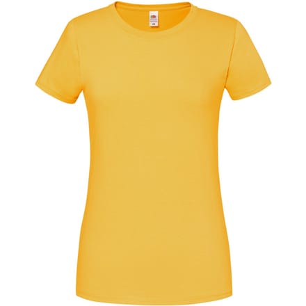 Fruit of the Loom Dames/Dames Iconic 190 T-Shirt (Zonnebloem)