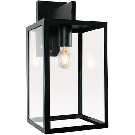 KS Verlichting Hampton Muurlamp Zwart met Lichtsensor LED
