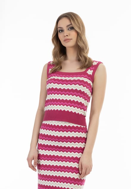 faina Gebreide tanktop