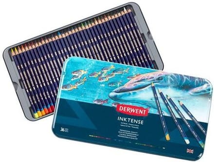 Derwent Inktense Potloden in blik 36 stuks