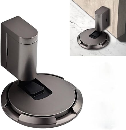 Magnetische Deurstopper - Zware Deurhouder - Thuis en Kantoor - Verstelbaar Zinklegering - 6.1x6.1x4.9 cm - Grijs