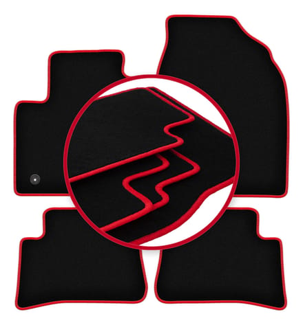 CARLUX-RED automatten voor: Toyota C-HR Hybrid crossover (2016-)