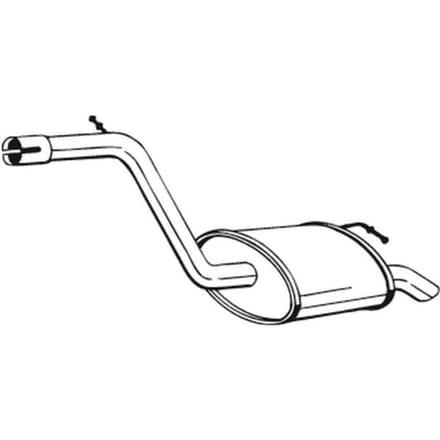 Geluiddemper achter BOSAL 154-181