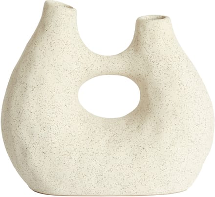 Light - Living Vaas Katha - Keramiek - Creme/Wit - 25 x 11 x 22 cm (BxHxD)