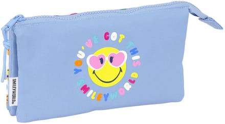Safta Triple Smiley World Joyful Etui Blauw Man