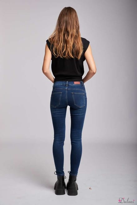 Broek Toxik3 push-up skinny dark jeans L21165