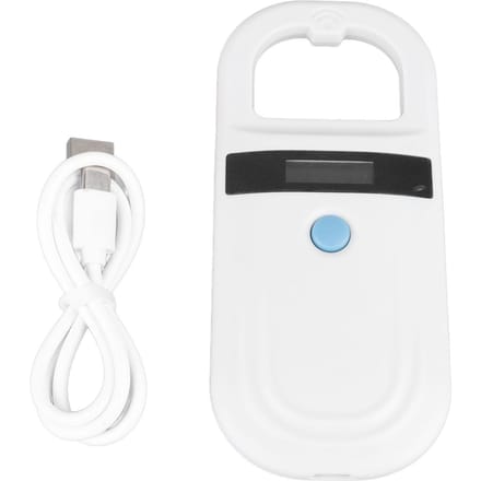 Huisdier Microchip Scanner Honden Paard Kat Varken ID Chip Tag Lezer Hoge Helderheid Display Herkenner 3.7V black