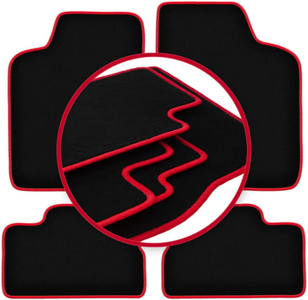 CARLUX-RED automatten voor: Daewoo Nexia hatchback, sedan (1994-1998)