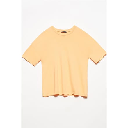 Dames Katoenen Crew Neck T-Shirt