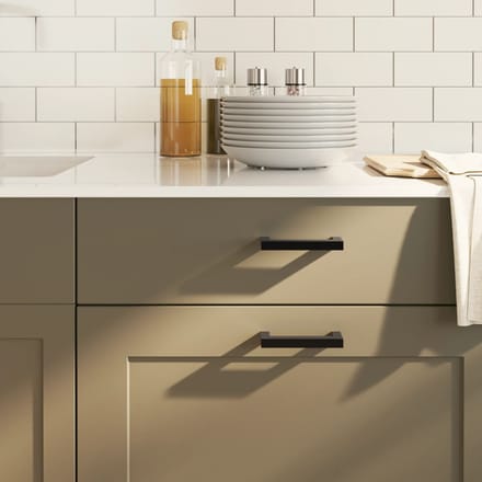 vidaXL - Handvatten - 20 - st - 96 - mm - roestvrij - staal - zwart