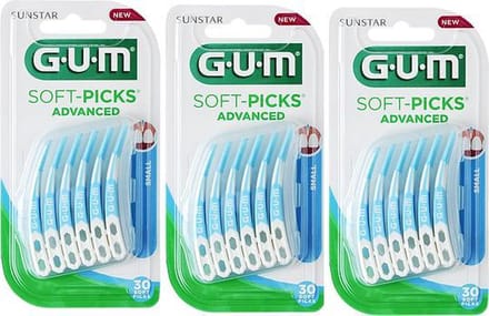 GUM Soft Picks Advanced Small - 3 x 30 stuks - Ragers - Voordeelverpakking
