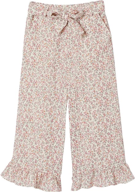 Vertbaudet Korte broek voor meisjes met ruches van katoenen gaas