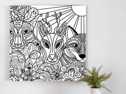 Kunstprint | Wanddecoratie | Dibond | 20 × 20 cm