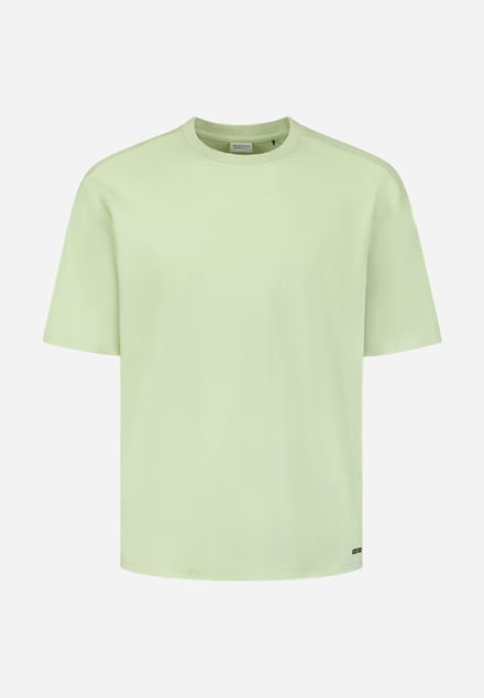 No Excess T-shirt crewneck solid heavy interl green