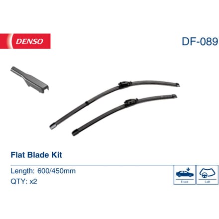 Wisserblad DENSO DF-089, 600/450mm, Voor, 2 Stuk