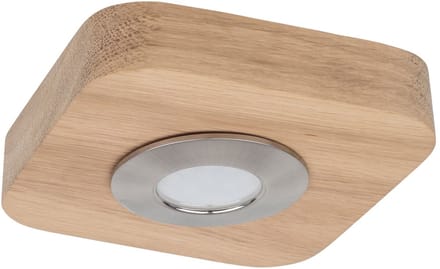Licht-Erlebnisse - Oana - LED - Plafonnière - 3000K - 300lm - van - Metaal - in - Geolied eiken chroom