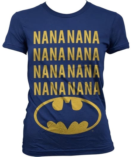 Batman NaNa Girly T-shirt voor dames, marineblauw