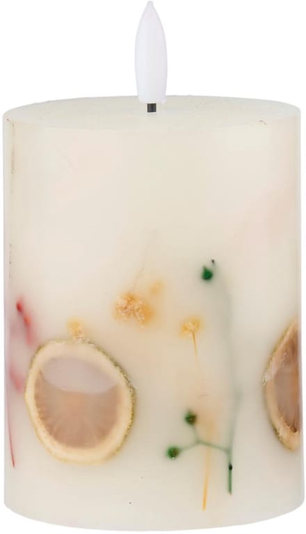 LED candle dried flowers
