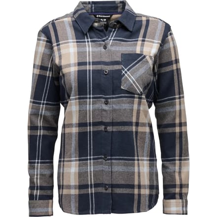 Vrouwenblouse Black Diamond Project Flannel