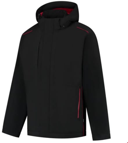 Tricorp Winter Tech Shell Accent zwart-rood S