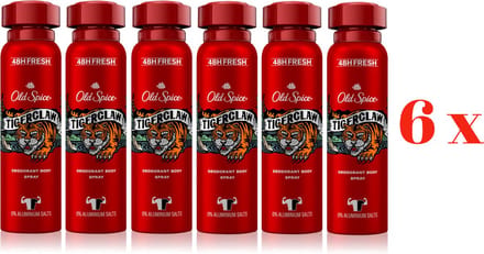 Old Spice Tigerclaw deodorant / bodyspray 6 x 150