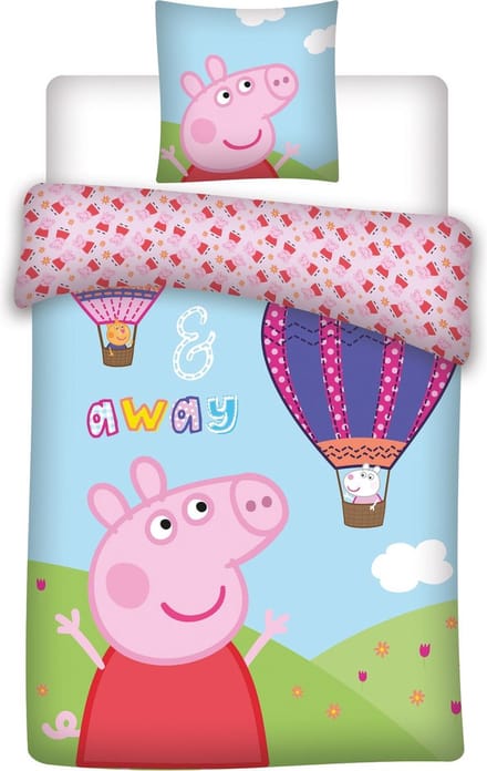 Baby Peppa Pig dekbedovertrekje 100 x 135 cm + 1 sloop 40 X 60 cm