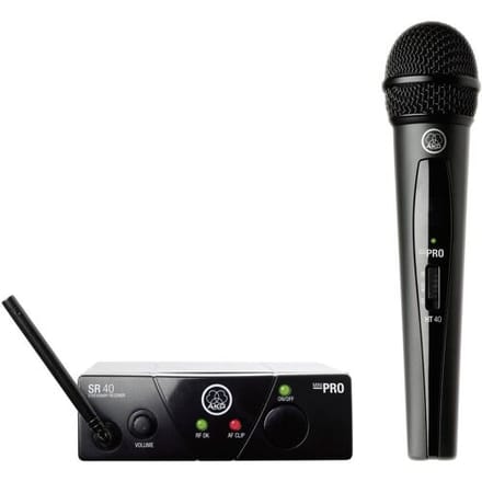 AKG WMS40 Mini Vocal Set – Draadloos Microfoonsysteem voor Zang & Spraak – Incl. HT40 Handheld & SR40 Receiver