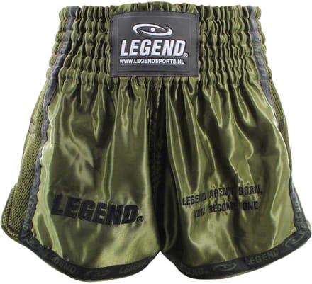Kickboks Broekje Army Green Kids/Volwassenen M