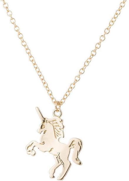 24/7 Jewelry Collection Eenhoorn Ketting - Goudkleurig