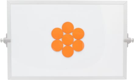 Sam Creative whiteboard magneten - Magnetisch Symbool - Cirkel 3 cm - Oranje - 25 stuks - Whiteboard