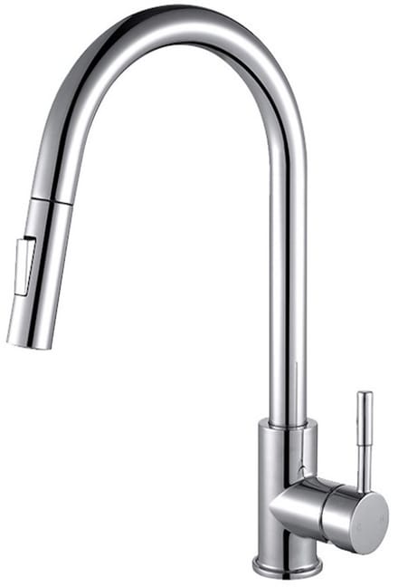 Uittrekbare RVS Keukenkraan - 40 cm Hoog - 2 sproeifuncties