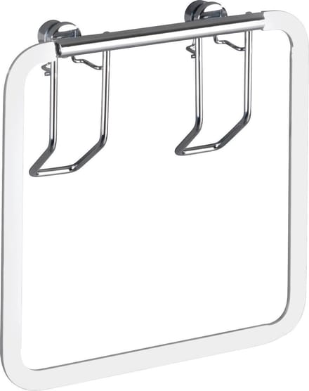 Wenko Handdoekring Premium 4 X 17 Cm Rvs Zilver