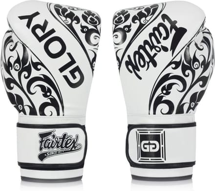Fairtex (kick)bokshandschoenen Glory Limited Edition Wit 2.0 12oz